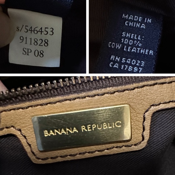 Vintage Banana Republic Camel Leather Satchel | Style 546453 | 2008 | - Picture 14 of 16